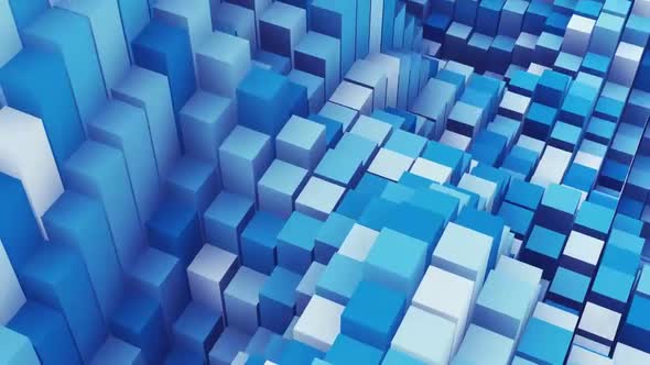 Blue Cubes Waves alt