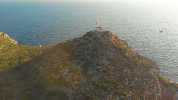 Knidos Lighthouse Aerial View 