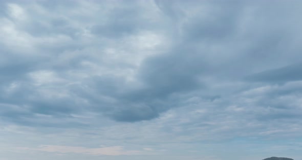 Time Lapse of Day Clouds Over the Wonderful Bay of Phi Phi Island Landscape with Boats. Andaman Sea alt
