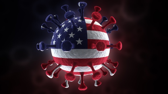 Covid-19 America / Corona USA Delta Lambda Strain Plus Variant alt