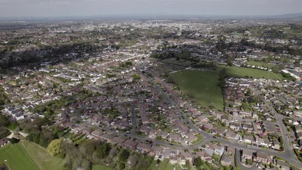 Cheltenham Town Aerial View From The South East Spring Season