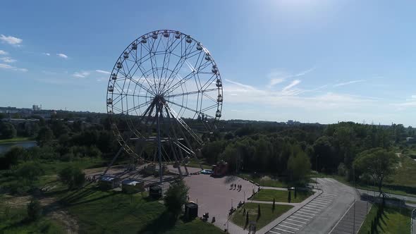 Ferris Wheel in the City Center