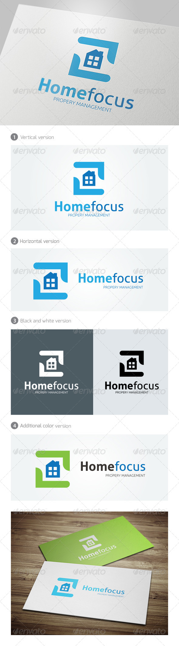 Home Focus Logo - Buildings Logo Templates