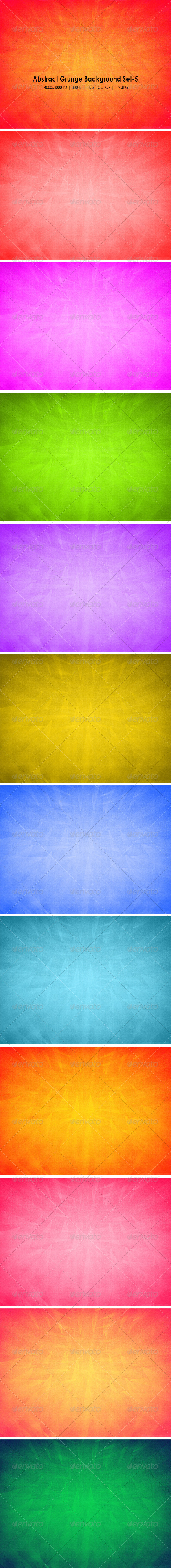 Abstract Grunge Background Set-5 - Backgrounds Graphics