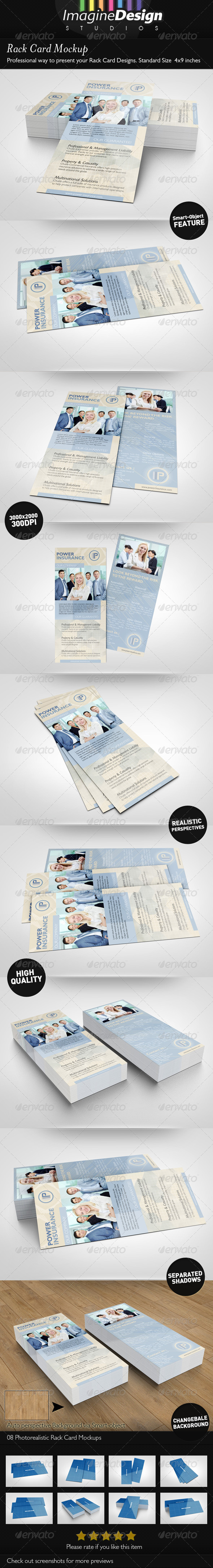 Download Rack Card Mockup By Bagera Graphicriver