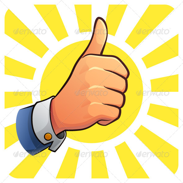 Thumb Up of Success - Concepts Business