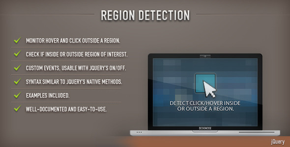 Region Detection (jQuery) - CodeCanyon 159908