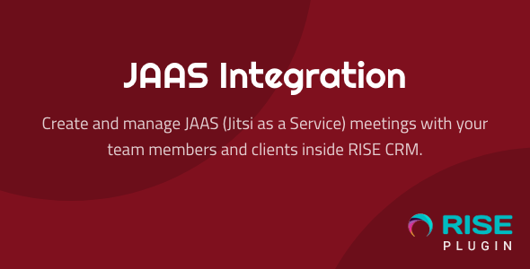 JAAS (Jitsi as a Service or 8x8) Integration for RISE CRM