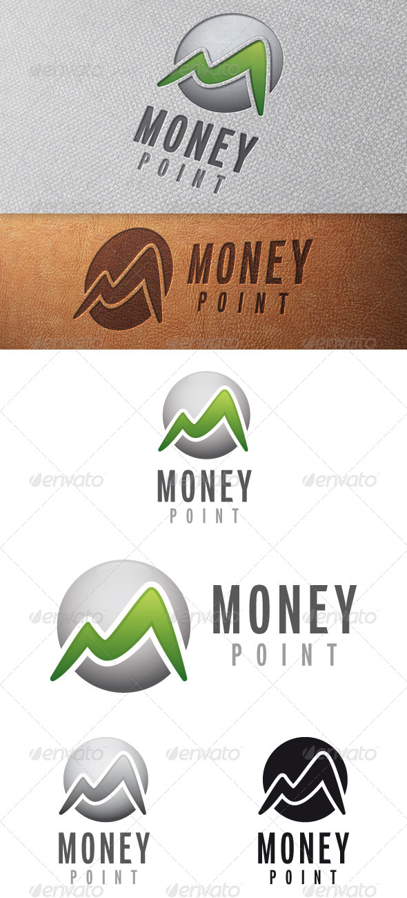 Money M Letter Logo Template - Letters Logo Templates