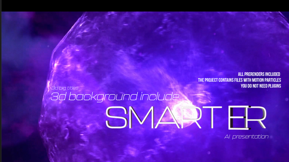 Trailer 3D Titles and Modern Particles Background Openers template preview