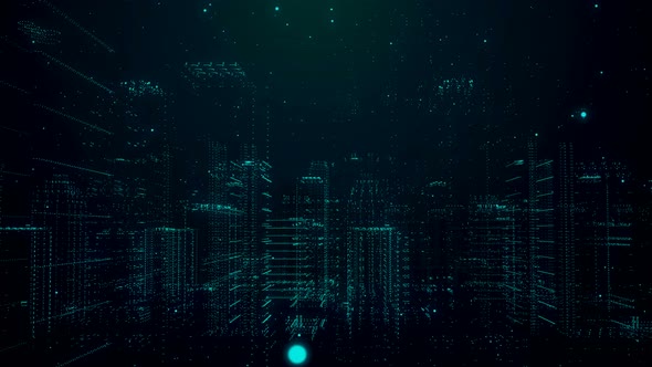 Digital City Technology Background alt