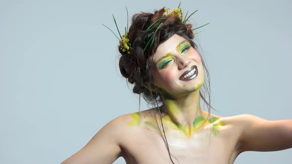 Happy Woman, Makeup Art. alt