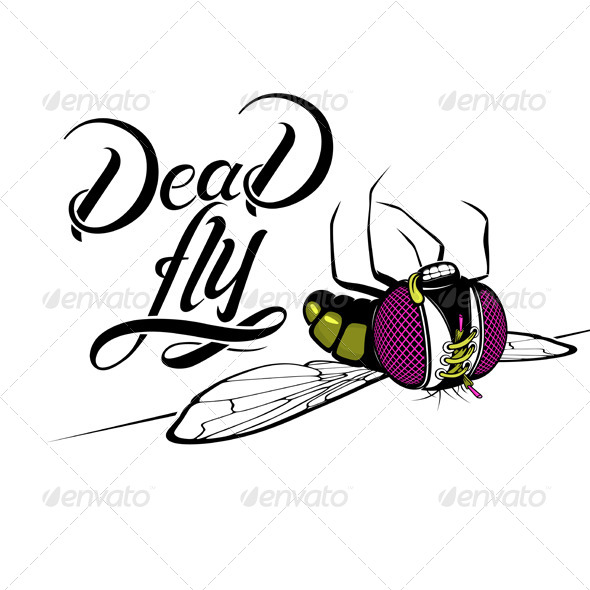 dead fly cartoon
