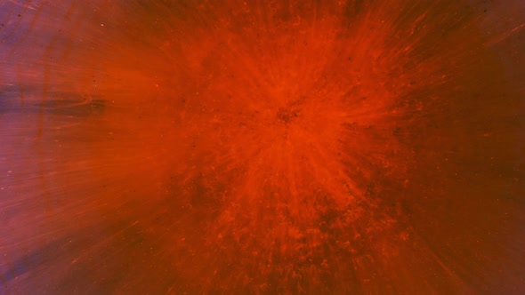 Red and Blue Spots are Blurred on a Light Background alt