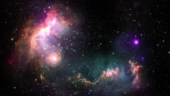 Abstract Space Galaxy Motion Background 4K alt