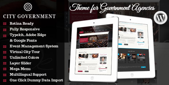 City Government - WordPress Retina Theme - Political Nonprofit