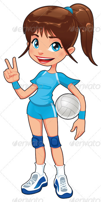 Young volleyball player. - Sports/Activity Conceptual
