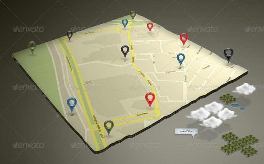 Download 3D Google Map Mock-up by robbiewilliams | GraphicRiver