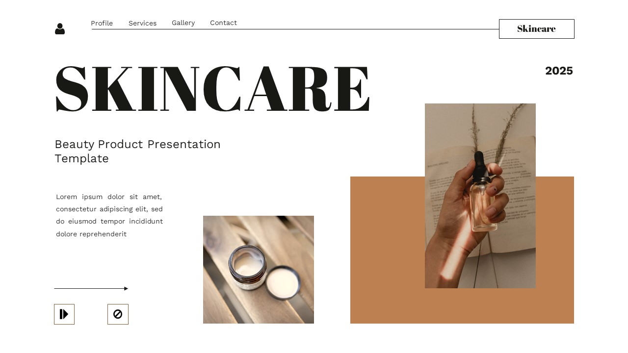 Skincare - Beauty Product Google Slide Templates, Presentation Templates