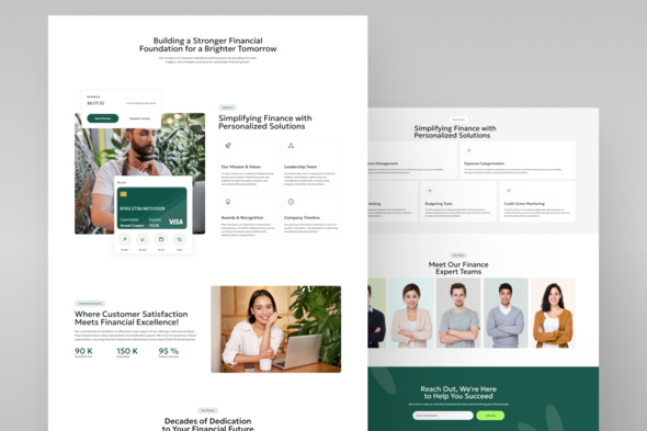 Financial Consulting Elementor Template Kit for Advisors, Investment Firms, Business Finance Service