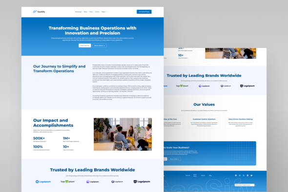 Modern Tech Startup Elementor Template Kit for SaaS Platforms, Software Products,  Digital Solutions