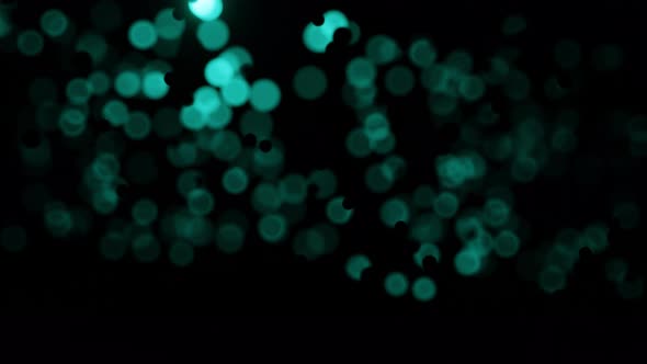 Blue Bokeh Particles Animation on Dark Background alt