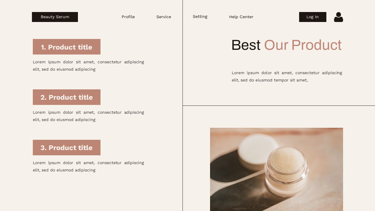 Beauty Serum - Skincare Product Google Slide Templates, Presentation ...