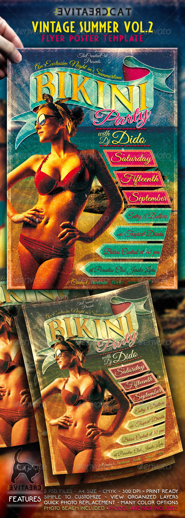 Vintage Summer Flyer/Poster Vol.2 - Events Flyers