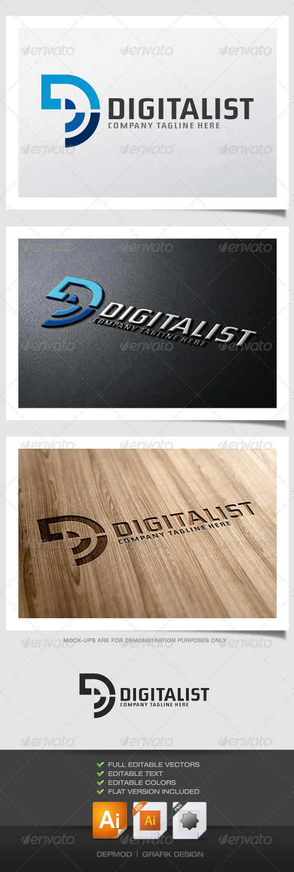 Digitalist Logo - Letters Logo Templates