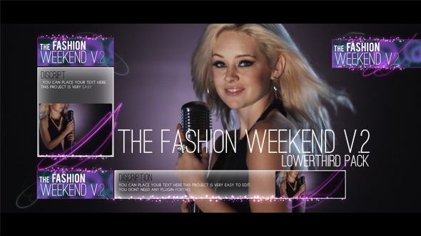 The Fashion Weekend V.2 lowerthird pack