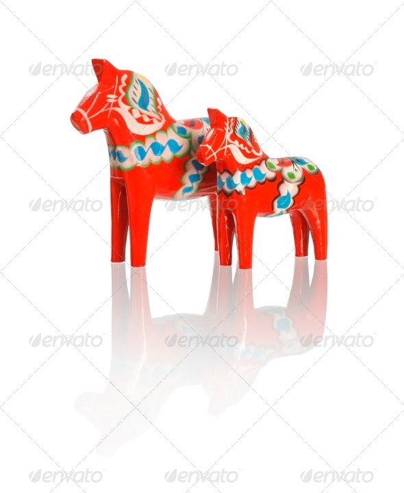 Dalecarlian horses - Stock Photo - Images