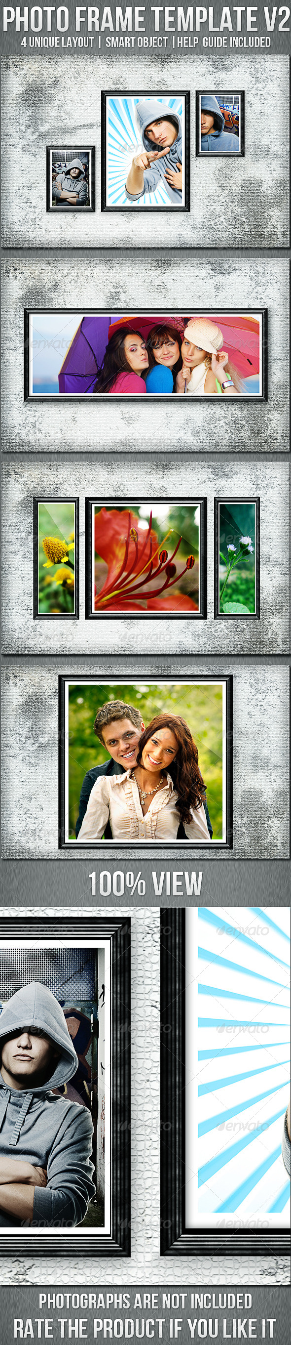 Photo Frame Templates V2 - Photo Templates Graphics