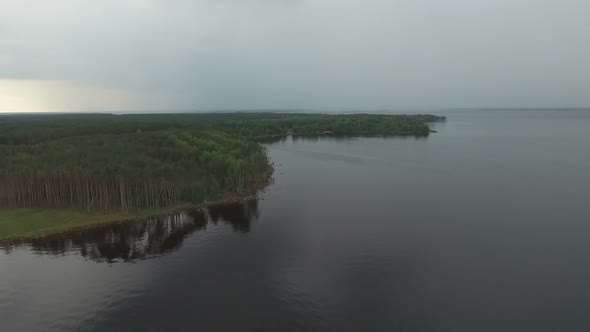 Aerial View Footage of Coastline.