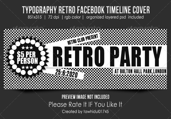 Typography Retro Fb Timeline Cover - Facebook Timeline Covers Social Media