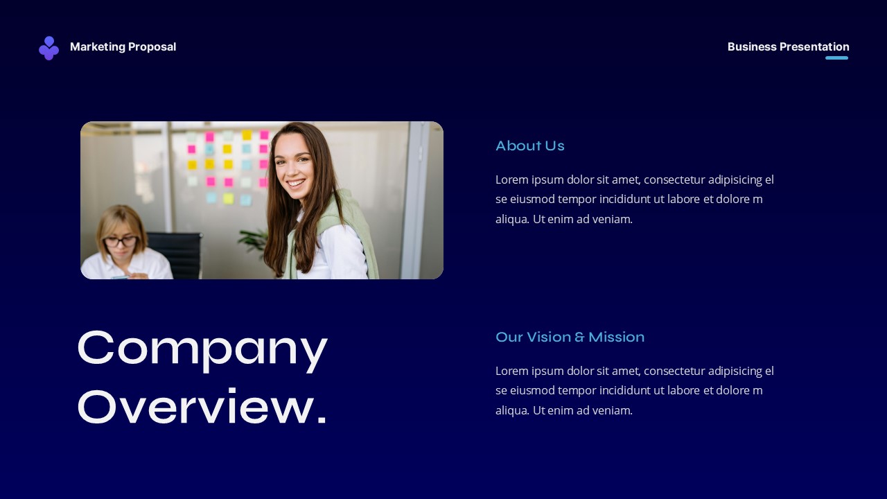 Digital Marketing Proposal Google Slide Template, Presentation Templates