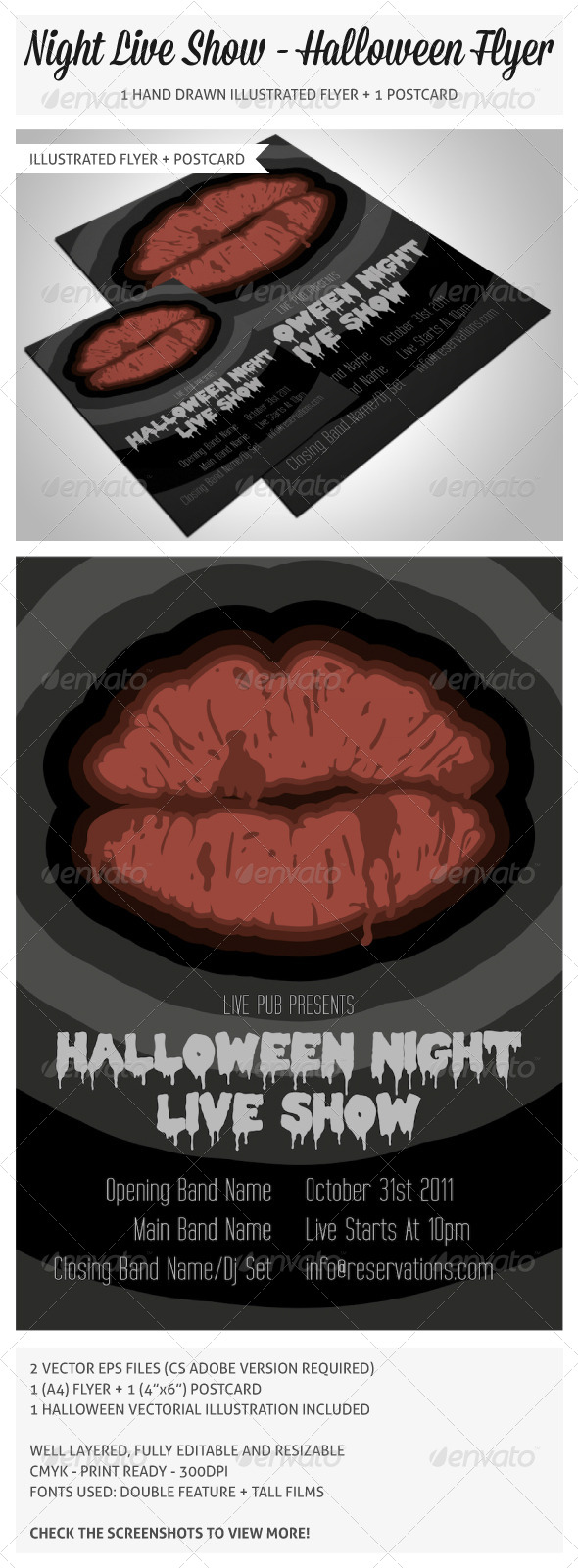 Hand Drawn Halloween Flyer 2 - Clubs & Parties Events