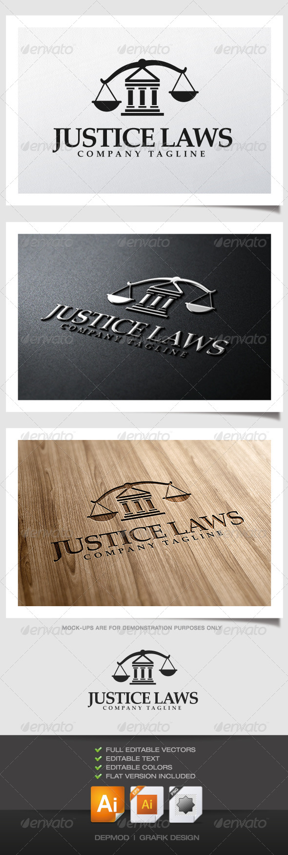 Justice Laws Logo - Symbols Logo Templates