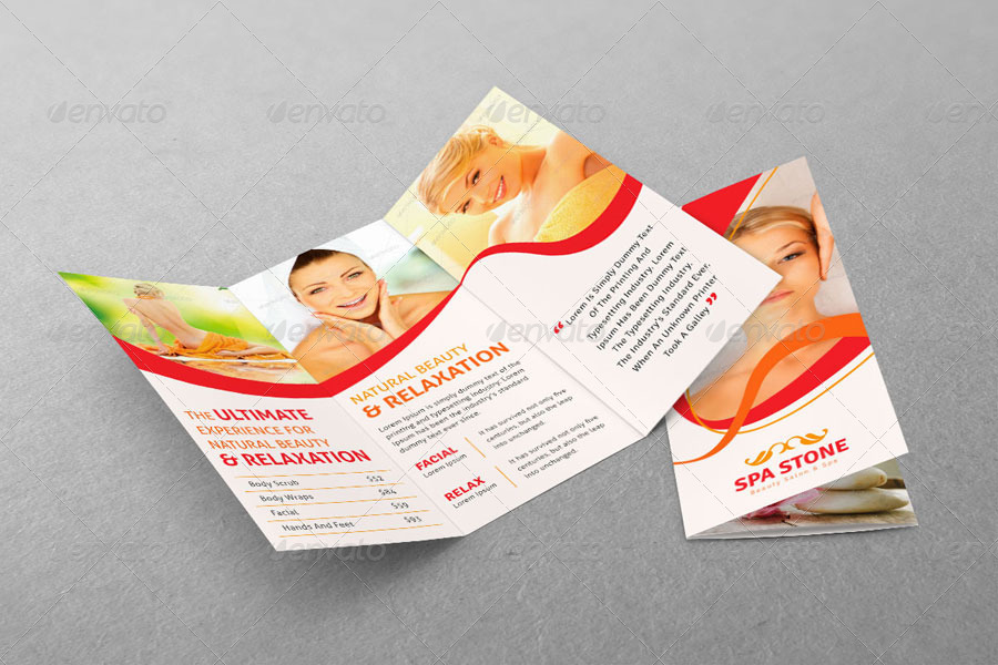 Spa Tri-Fold Brochure | Volume 4, Print Templates | GraphicRiver