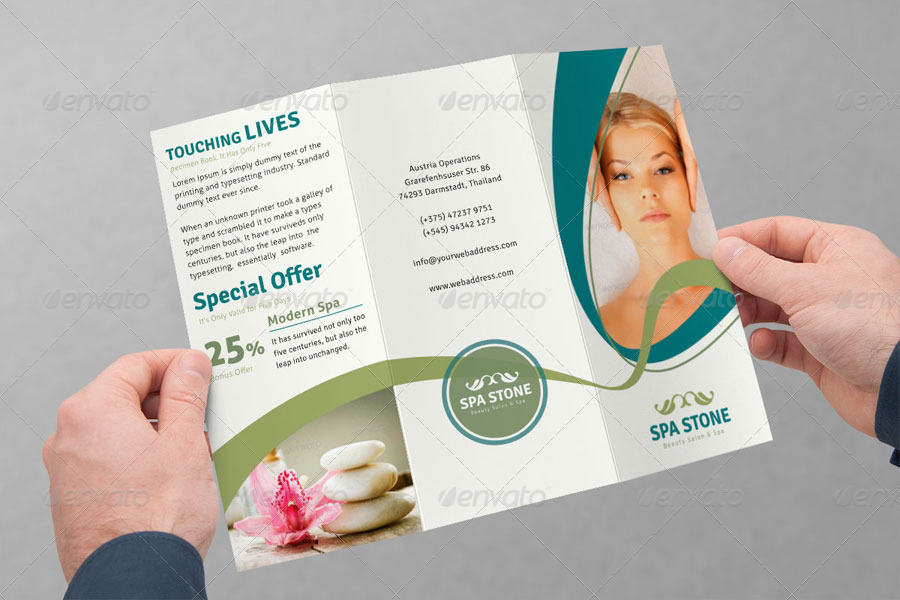 Spa Tri-Fold Brochure | Volume 4, Print Templates | GraphicRiver