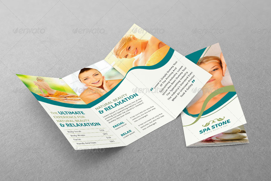 Spa Tri-Fold Brochure | Volume 4 by femo | GraphicRiver