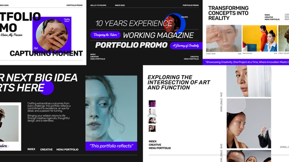 Portfolio Promo After Effect Video Displays template preview