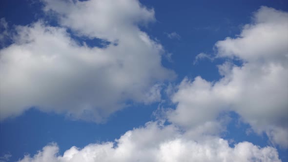 White Clouds Move Across the Sky Timelapse A Scene of Freedom and Calm  alt
