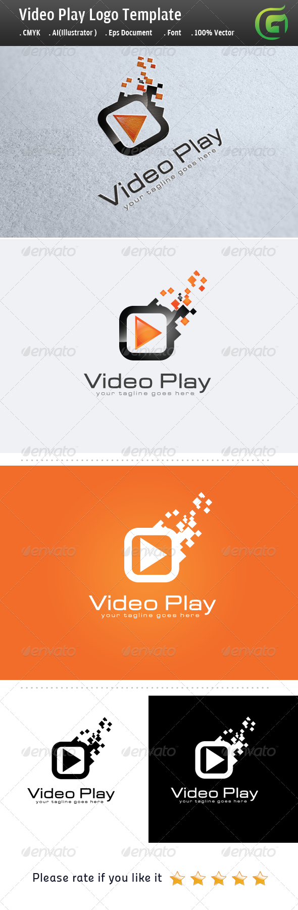 Video Play - Symbols Logo Templates