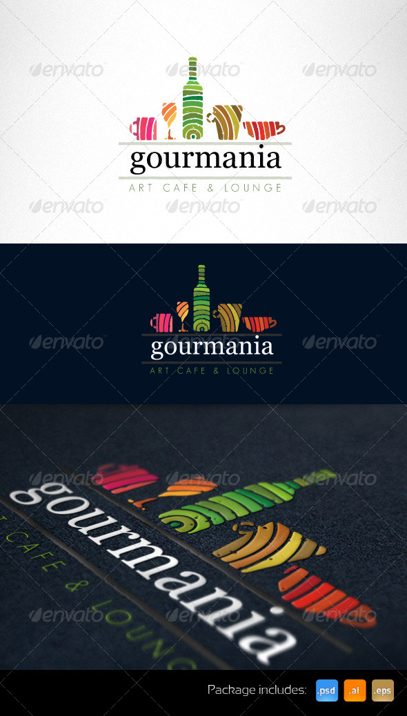 Art Cafe and Restaurant Creative Logo Template - Food Logo Templates