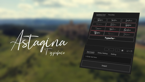 Animated Typeface - Astagina Signature Premiere Pro template preview