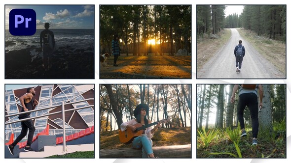 Creative Multiscreen Opener | MOGRT Premiere Pro template preview