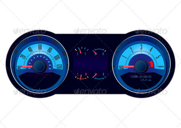 Racing Car Speedometer