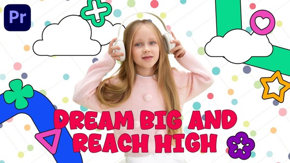 Wonderland of Kids | MOGRT Premiere Pro template preview