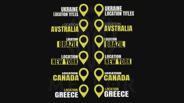 Location Titles Elements template preview