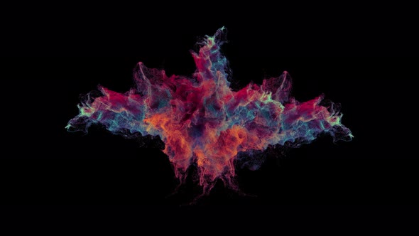 Colorful Particle Abstract 4K alt